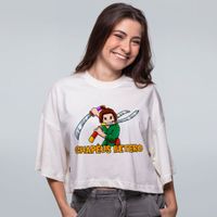 CROPPED OVERSIZED OFF WHITE - RAFINHA