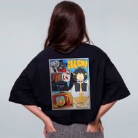 CROPPED OVERSIZED PRETO - HQ BORABILLUDA