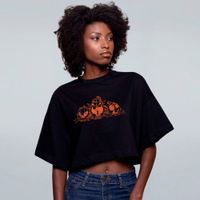 CROPPED OVERSIZED PRETO - MÊS DO MEDO