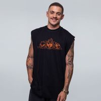 REGATA OVERSIZED PRETA - MÊS DO MEDO