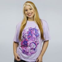 CAMISETA LILÁS - UNICÓRNIO