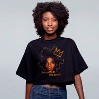 CROPPED OVERSIZED PRETO - BASQUIAT