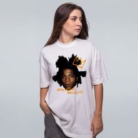 CAMISETA OVERSIZED OFF WHITE - BASQUIAT