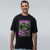 CAMISETA OVERSIZED PRETA - ROCKET 2.0