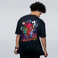 CAMISETA OVERSIZED PRETA - FOLKLORE HEHE