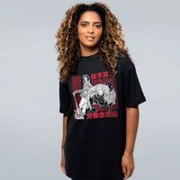 CAMISETA OVERSIZED PRETA - BANDA