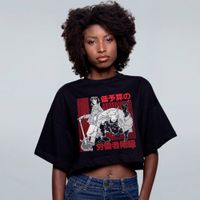 CROPPED OVERSIZED PRETO - BANDA