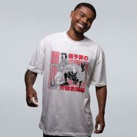 CAMISETA OVERSIZED OFF WHITE - BANDA