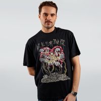 CAMISETA OVERSIZED PRETA - WE ALL FLOAT