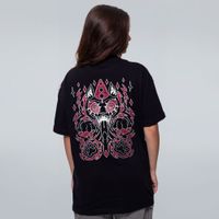 CAMISETA OVERSIZED PRETA - CAT CIRCUS