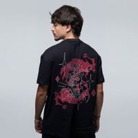CAMISETA OVERSIZED PRETA - CLOWN Y2K