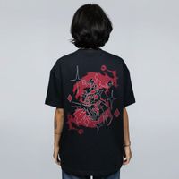 CAMISETA OVERSIZED PRETA - CLOWN Y2K