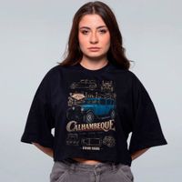 CROPPED OVERSIZED PRETO - CALHAMBEQUE