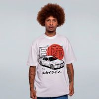 CAMISETA OVERSIZED OFF WHITE - SKYLINE
