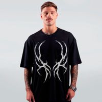 CAMISETA OVERSIZED PRETA - FOBIA