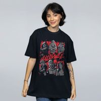 CAMISETA OVERSIZED PRETA - HALLOWEE