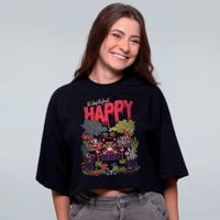 CROPPED OVERSIZED PRETO - BELTANE