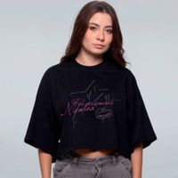 CROPPED OVERSIZED PRETO - PEVERSAMENTE MENINA