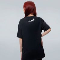 CAMISETA OVERSIZED PRETA - PEVERSAMENTE MENINA