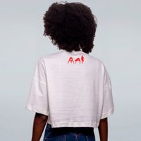 CROPPED OVERSIZED OFF WHITE - HORSE STAR