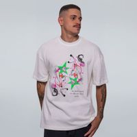 CAMISETA OVERSIZED OFF WHITE - HORSE STAR