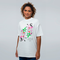 CAMISETA OVERSIZED OFF WHITE - HORSE STAR