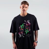 CAMISETA OVERSIZED PRETA - HORSE STAR