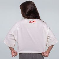 CROPPED OVERSIZED OFF WHITE - MAB