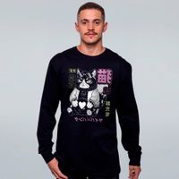 MANGA LONGA PRETA - GATO GORDO REBELDE