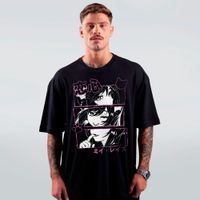 CAMISETA OVERSIZED PRETO - HACKEANDO CORAÇÕES