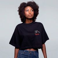 CROPPED OVERSIZED PRETO - KARASU BLOOD MOON