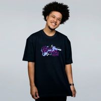 CAMISETA OVERSIZED PRETA - FOLKLORE HEHE