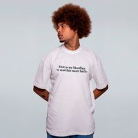 CAMISETA OVERSIZED OFF WHITE - TO READ FANFIC