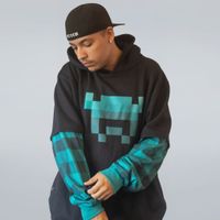 MOLETOM SOBREPOSIÇÃO PRETO E SUBLIMADO - MENDRAKEE