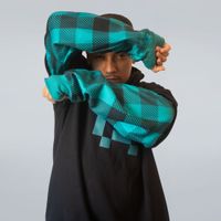 MOLETOM SOBREPOSIÇÃO PRETO E SUBLIMADO - MENDRAKEE
