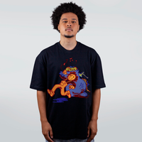CAMISETA OVERSIZED PRETA - ÚLTIMA MELODIA