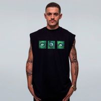 REGATA OVERSIZED PRETA - NÃO SOU HUMANO
