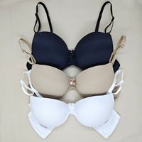 Foto do produto Kit 3 Sutiãs Bojo Liso Básicos Cores Neutras