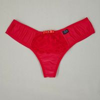 Foto do produto Tanga Cristina -  Calcinha Microfibra Traseira Fio duplo - Vermelho