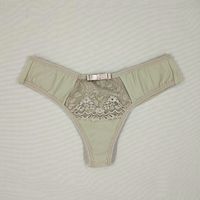 Foto do produto Tanga Cristina - Calcinha Microfibra Traseira Fio duplo - Canela
