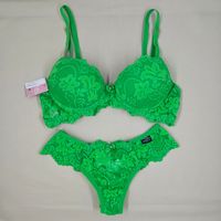 Foto do produto Conjunto Sensual Verde Neon com Bojo Moldado