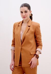 Foto do produto Blazer Feminino Alfaiataria Linho