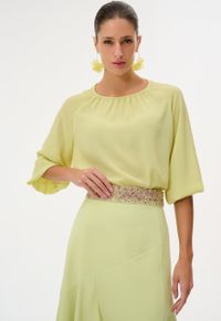 Foto do produto Blusa Chiffon Manga Bufante