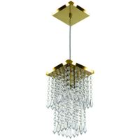 Foto do produto PENDENTE SPARK QUADRADO DOURADO VERNIZ