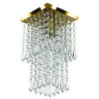 Foto do produto PLAFON SPARK QUADRADO DOURADO VERNIZ