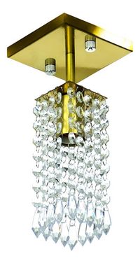 Foto do produto PLAFON CLEARCRILLIC QUADRADO DOURADO VERNIZ