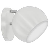 Foto do produto ARANDELA ARTICULADA RETRO BOLA PEQUENA BRANCO