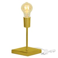 Foto do produto ABAJUR DE MESA VINTAGE DOURADO VERNIZ