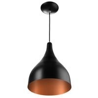 Foto do produto PENDENTE GOTA PEQUENA PRETO/COBRE