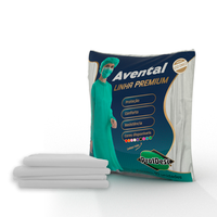 Foto do produto  Avental Manga Longa 30G Pct. C/10un Cor Branco - PROTDESC